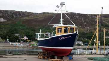 Boat at dry dock