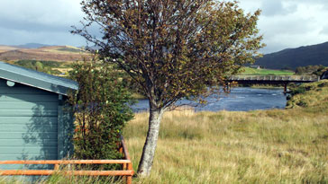 Private fishing hut on the Kanaird