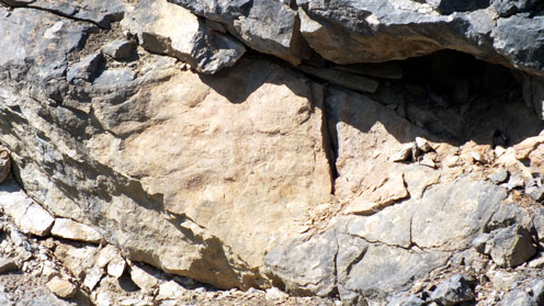 Rock formation suggestive of the Eye of Sauron