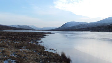 Frozen Loch Droma - right click on image to get a new window displaying a 1920x1080 image to download