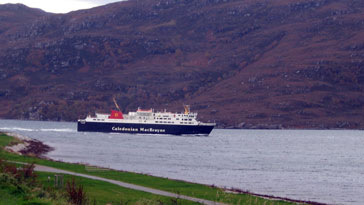 Ullapool ferry outward bound to the Isles