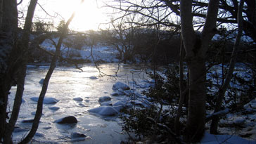 Ullapool River iced up