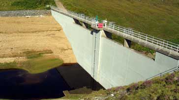 Another Dam above Strathkanaird on Loch Beinne Deirg