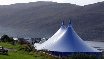 Loopallu main stage tent