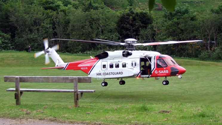 Highland Rescue heliocopter - right click on image to get a new window displaying a 1920x1080 image to download