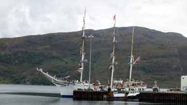 The Tall Ship 'Statsraad Lehmkul' at dock