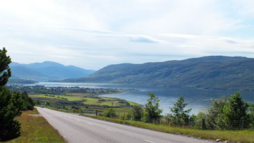 Ullapool in the distance